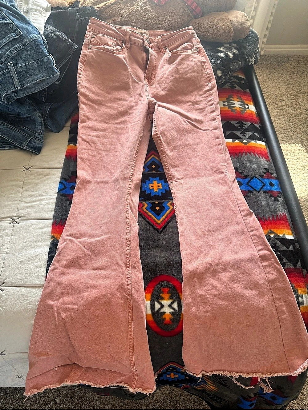 ShyAnne Pink Flare Jeans Waist 28W x 34L